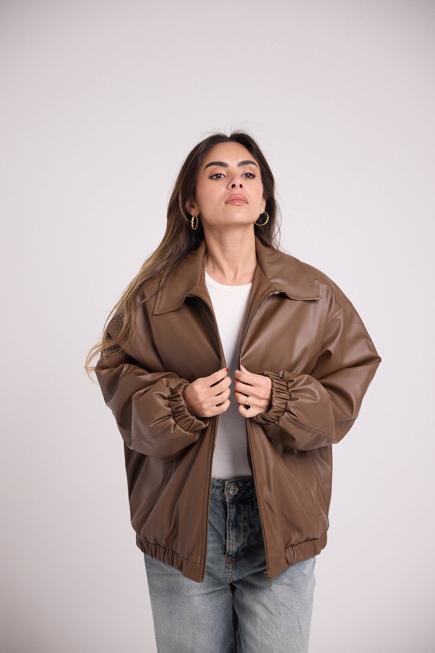 Vanilla Latte Bomber Jacket