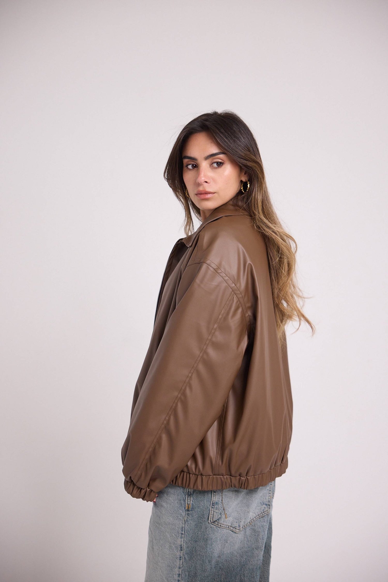 Vanilla Latte Bomber Jacket