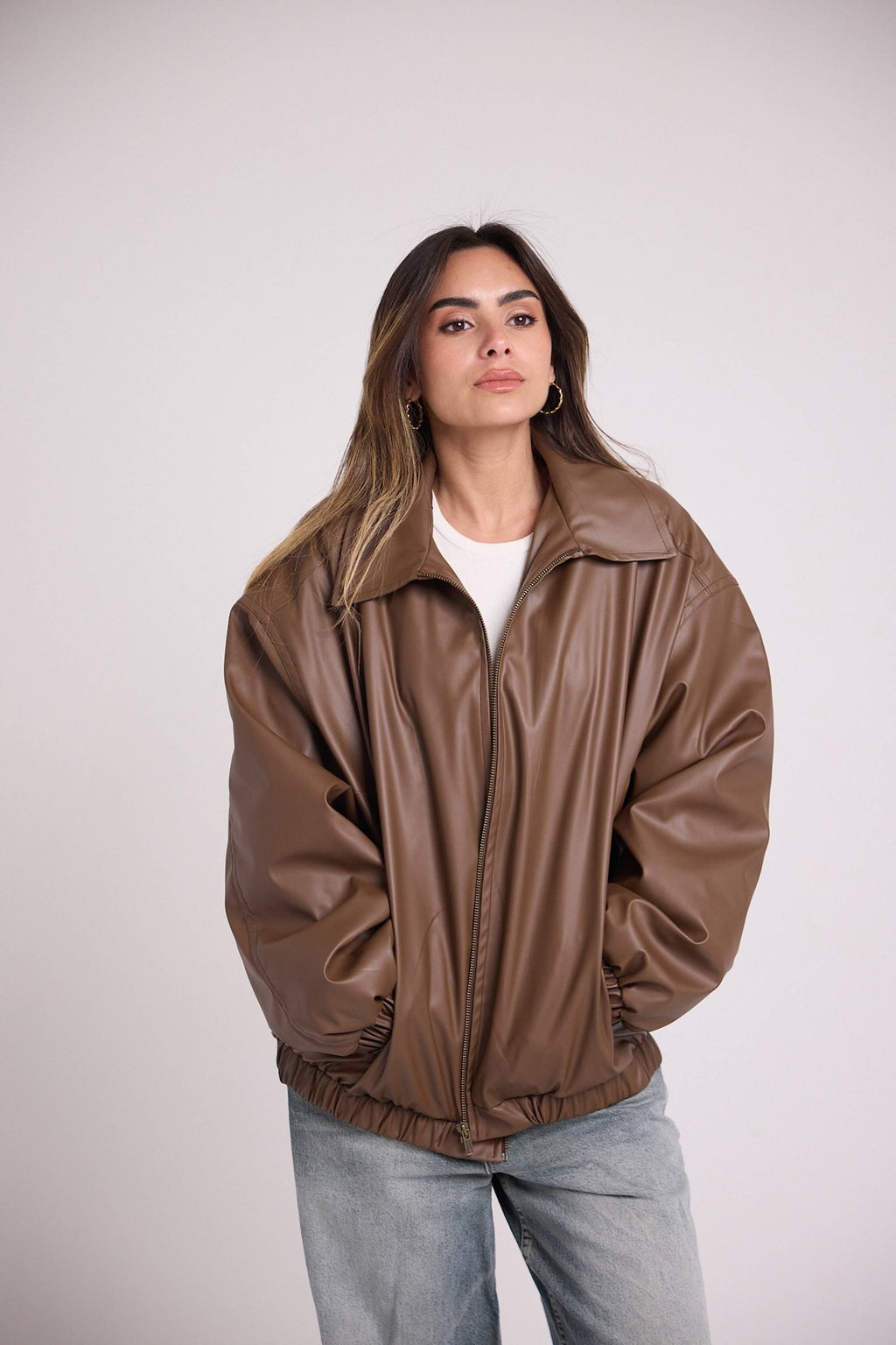 Vanilla Latte Bomber Jacket