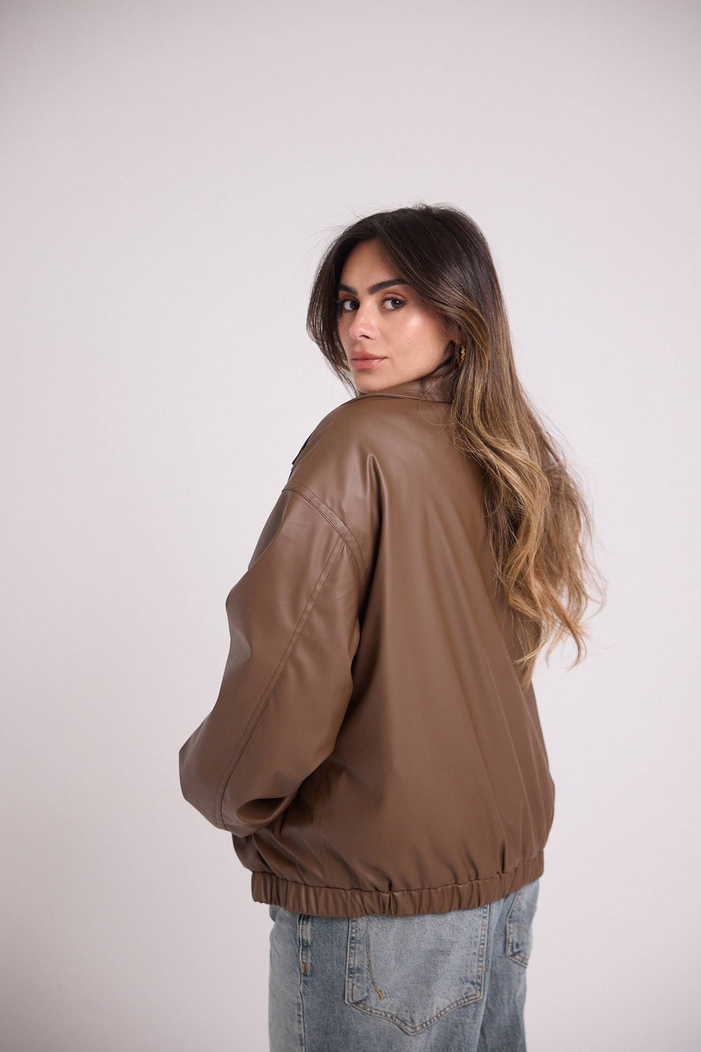 Vanilla Latte Bomber Jacket