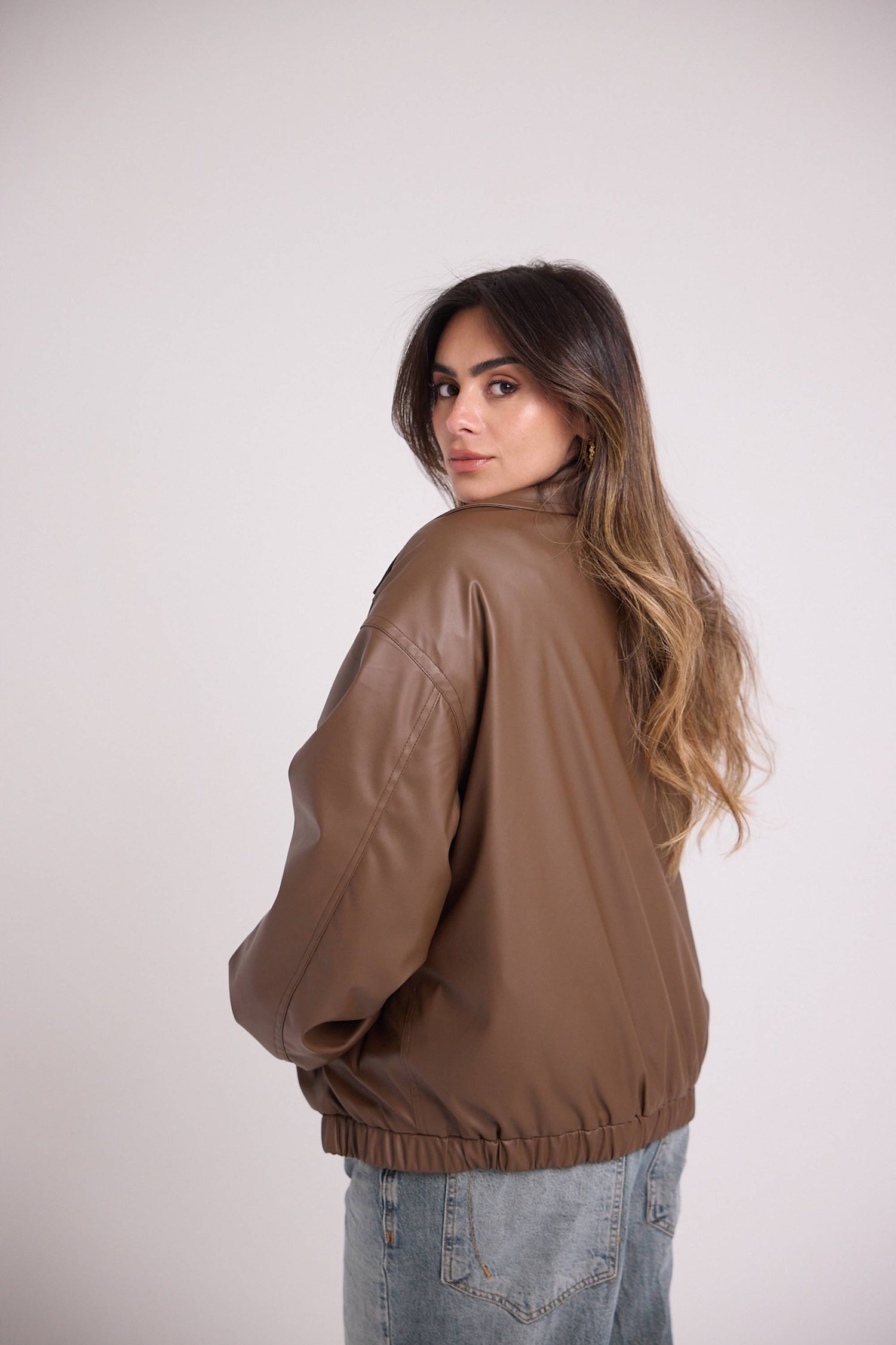 Vanilla Latte Bomber Jacket